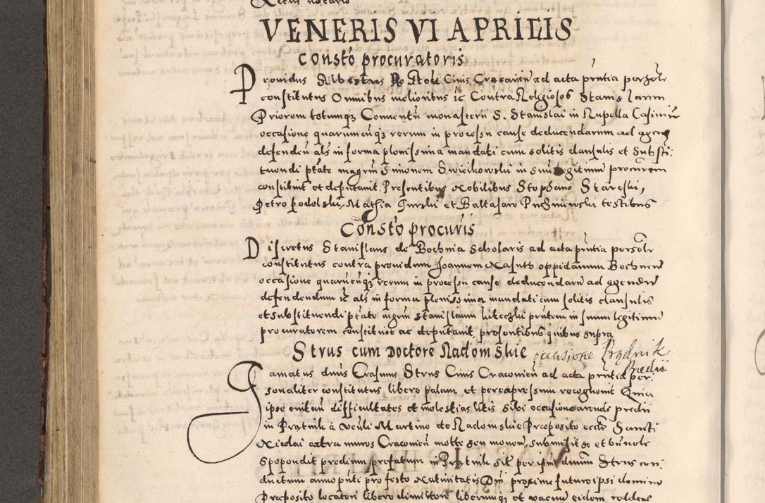 Zdjęcie nr 420 dla obiektu archiwalnego: [Liber actorum, vicariatus et officialatus Cracoviensis ad annum Domini 1574 et seqventes]