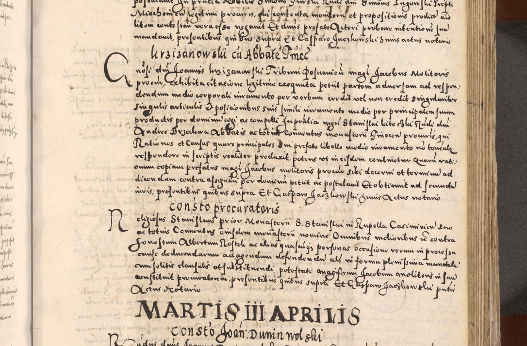 Zdjęcie nr 419 dla obiektu archiwalnego: [Liber actorum, vicariatus et officialatus Cracoviensis ad annum Domini 1574 et seqventes]