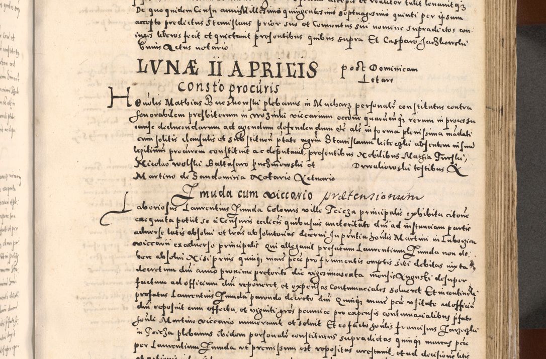 Zdjęcie nr 417 dla obiektu archiwalnego: [Liber actorum, vicariatus et officialatus Cracoviensis ad annum Domini 1574 et seqventes]