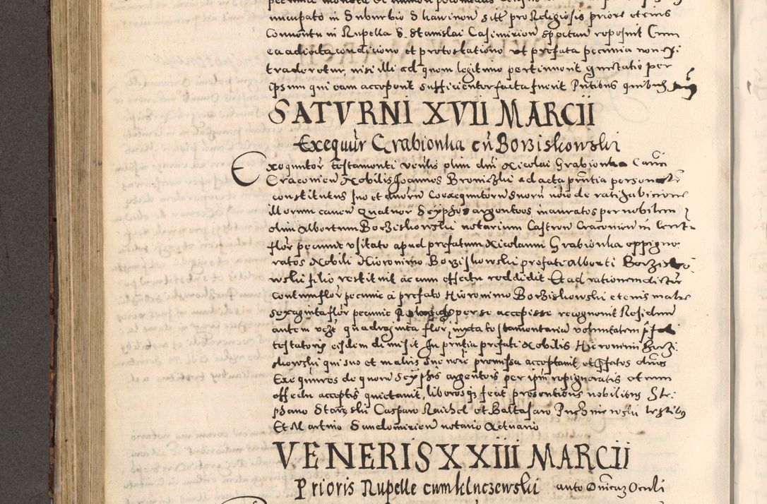 Zdjęcie nr 414 dla obiektu archiwalnego: [Liber actorum, vicariatus et officialatus Cracoviensis ad annum Domini 1574 et seqventes]