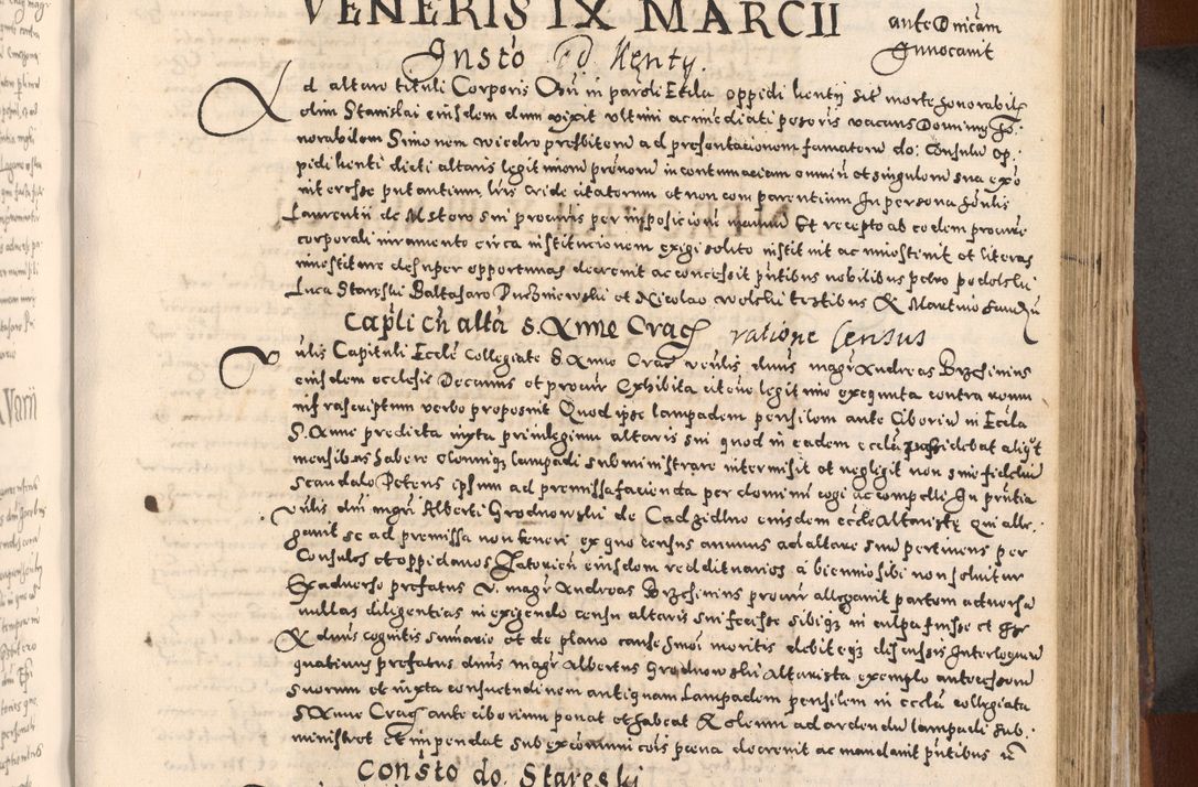 Zdjęcie nr 411 dla obiektu archiwalnego: [Liber actorum, vicariatus et officialatus Cracoviensis ad annum Domini 1574 et seqventes]