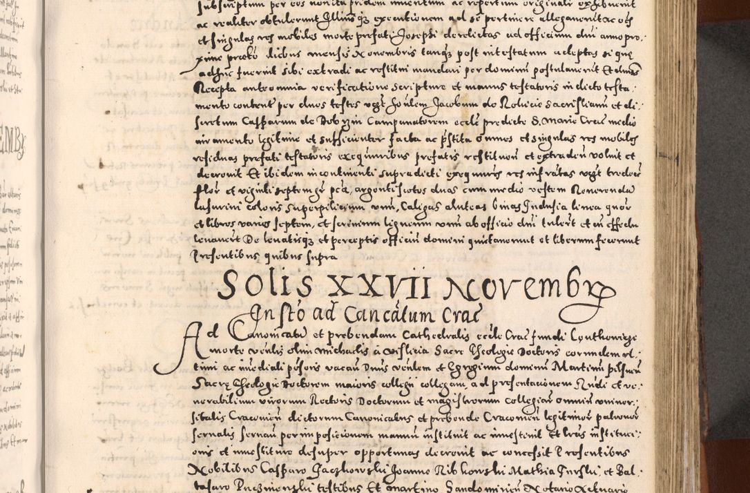 Zdjęcie nr 377 dla obiektu archiwalnego: [Liber actorum, vicariatus et officialatus Cracoviensis ad annum Domini 1574 et seqventes]