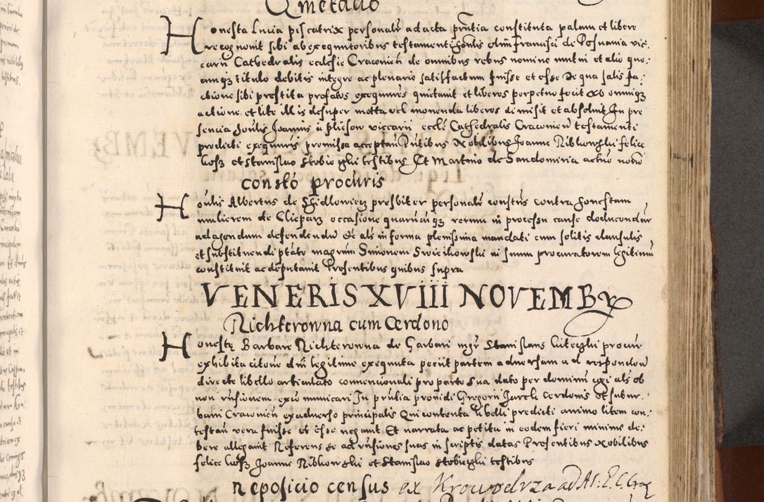 Zdjęcie nr 375 dla obiektu archiwalnego: [Liber actorum, vicariatus et officialatus Cracoviensis ad annum Domini 1574 et seqventes]
