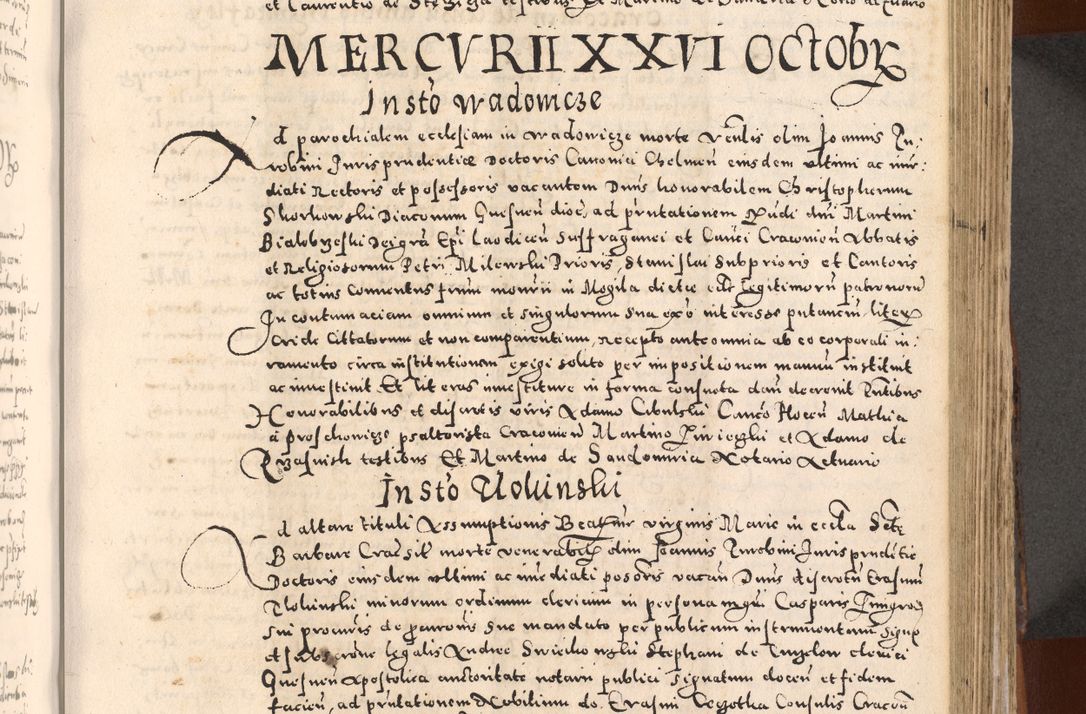 Zdjęcie nr 369 dla obiektu archiwalnego: [Liber actorum, vicariatus et officialatus Cracoviensis ad annum Domini 1574 et seqventes]