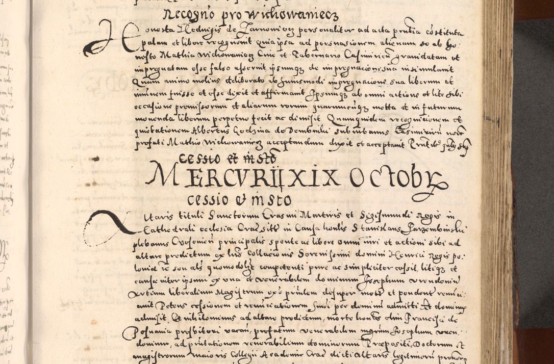 Zdjęcie nr 367 dla obiektu archiwalnego: [Liber actorum, vicariatus et officialatus Cracoviensis ad annum Domini 1574 et seqventes]