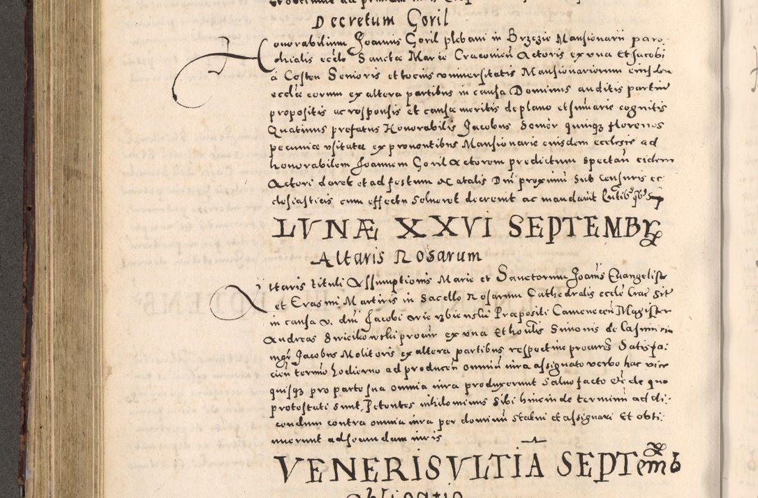 Zdjęcie nr 354 dla obiektu archiwalnego: [Liber actorum, vicariatus et officialatus Cracoviensis ad annum Domini 1574 et seqventes]