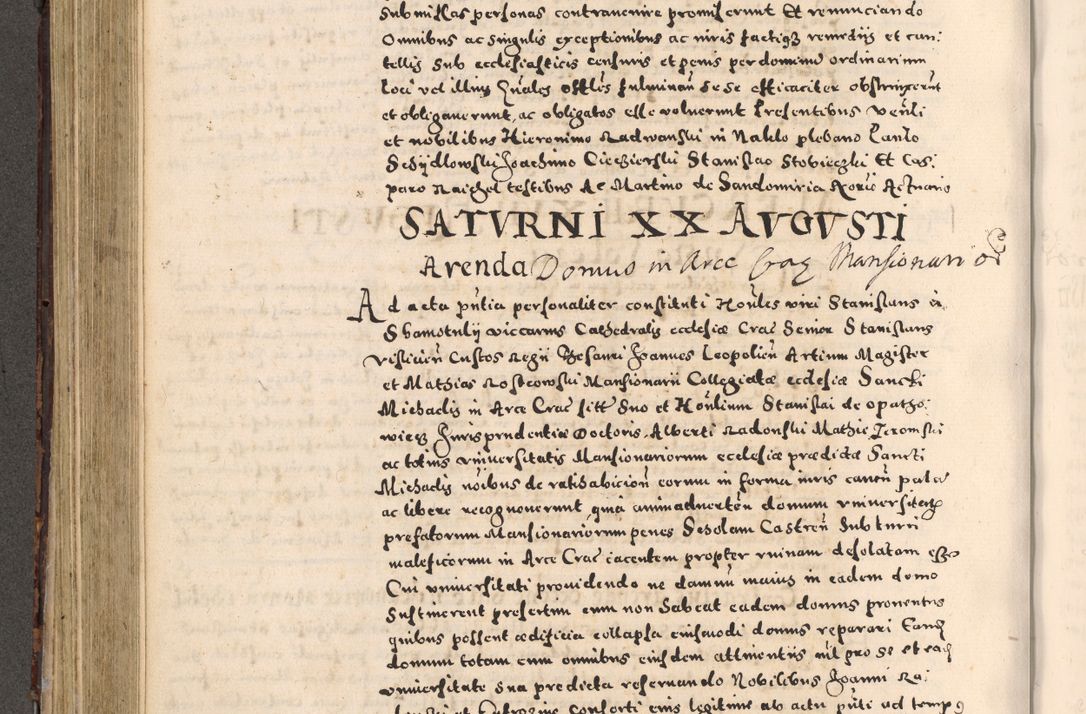 Zdjęcie nr 338 dla obiektu archiwalnego: [Liber actorum, vicariatus et officialatus Cracoviensis ad annum Domini 1574 et seqventes]