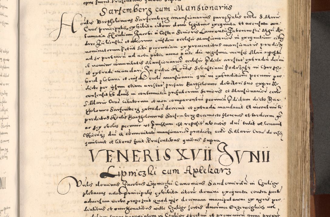 Zdjęcie nr 311 dla obiektu archiwalnego: [Liber actorum, vicariatus et officialatus Cracoviensis ad annum Domini 1574 et seqventes]