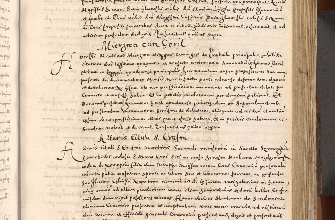 Zdjęcie nr 293 dla obiektu archiwalnego: [Liber actorum, vicariatus et officialatus Cracoviensis ad annum Domini 1574 et seqventes]