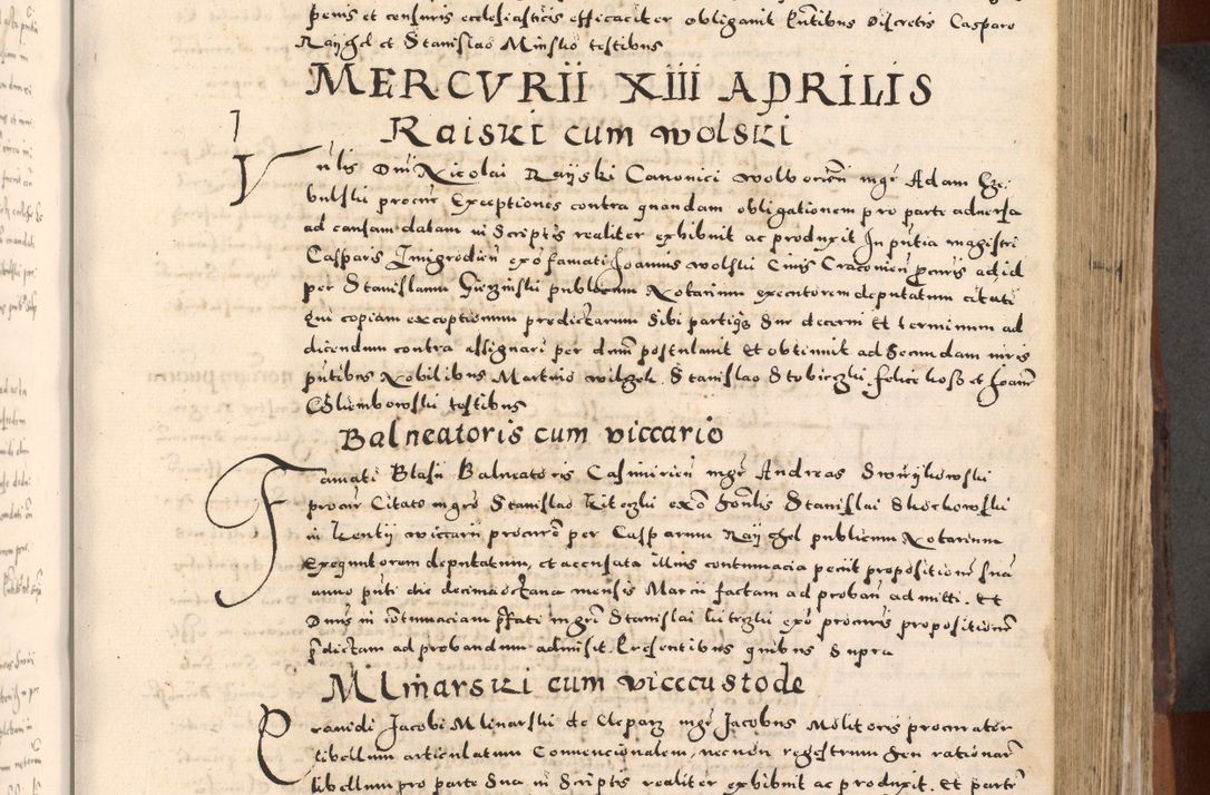Zdjęcie nr 267 dla obiektu archiwalnego: [Liber actorum, vicariatus et officialatus Cracoviensis ad annum Domini 1574 et seqventes]
