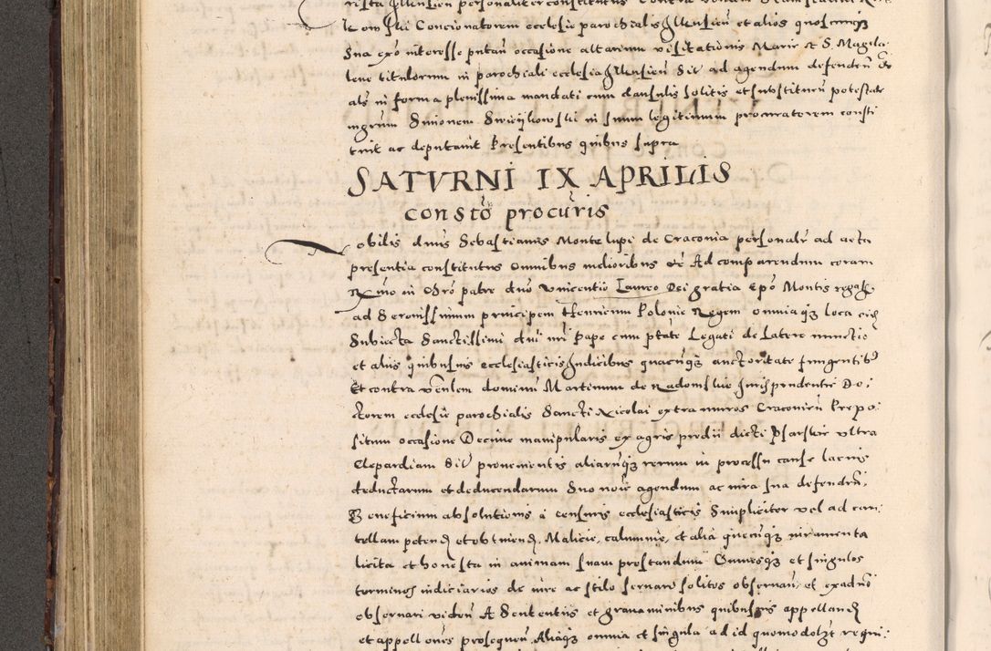 Zdjęcie nr 264 dla obiektu archiwalnego: [Liber actorum, vicariatus et officialatus Cracoviensis ad annum Domini 1574 et seqventes]
