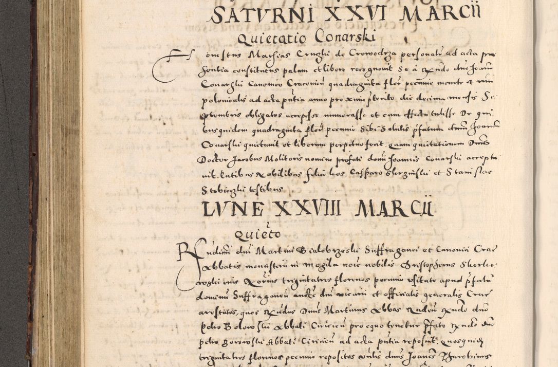 Zdjęcie nr 262 dla obiektu archiwalnego: [Liber actorum, vicariatus et officialatus Cracoviensis ad annum Domini 1574 et seqventes]