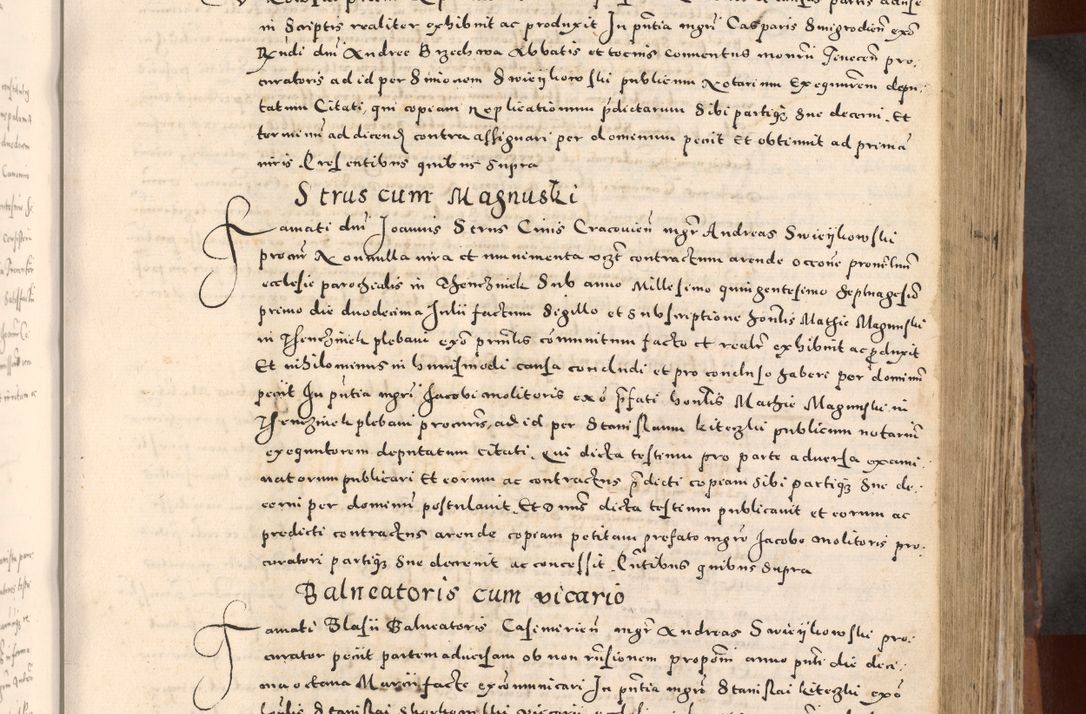 Zdjęcie nr 255 dla obiektu archiwalnego: [Liber actorum, vicariatus et officialatus Cracoviensis ad annum Domini 1574 et seqventes]