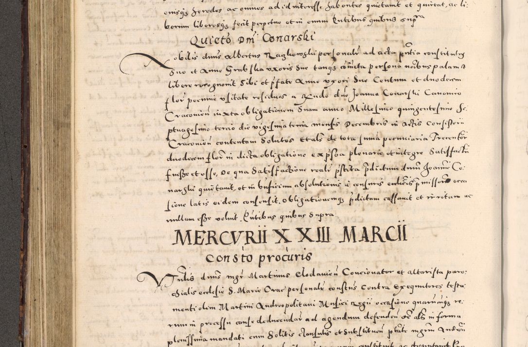 Zdjęcie nr 254 dla obiektu archiwalnego: [Liber actorum, vicariatus et officialatus Cracoviensis ad annum Domini 1574 et seqventes]