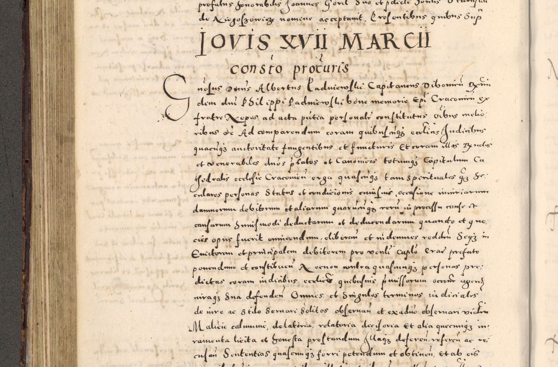 Zdjęcie nr 246 dla obiektu archiwalnego: [Liber actorum, vicariatus et officialatus Cracoviensis ad annum Domini 1574 et seqventes]