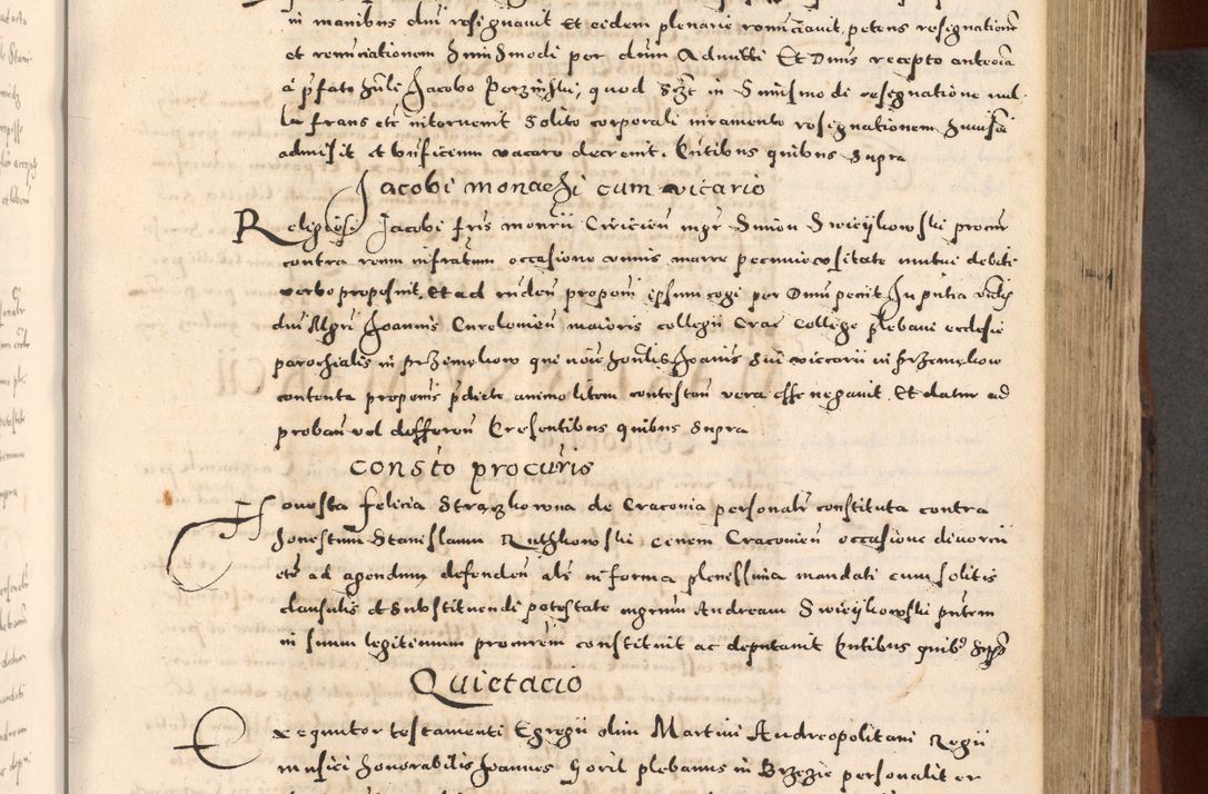 Zdjęcie nr 241 dla obiektu archiwalnego: [Liber actorum, vicariatus et officialatus Cracoviensis ad annum Domini 1574 et seqventes]
