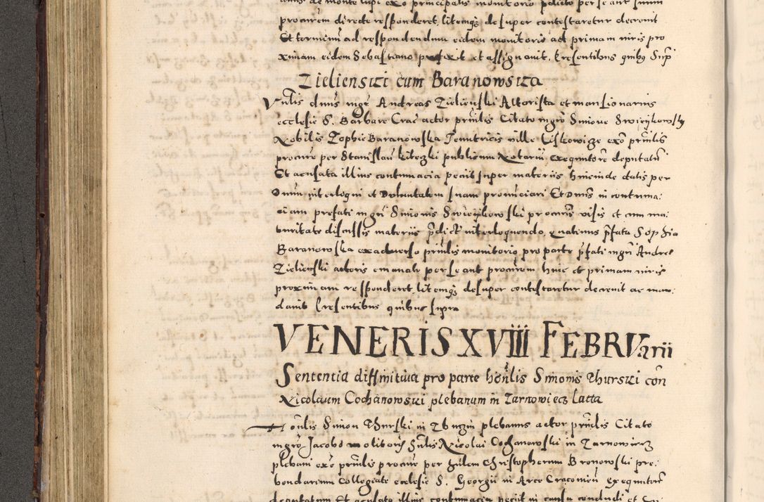 Zdjęcie nr 218 dla obiektu archiwalnego: [Liber actorum, vicariatus et officialatus Cracoviensis ad annum Domini 1574 et seqventes]