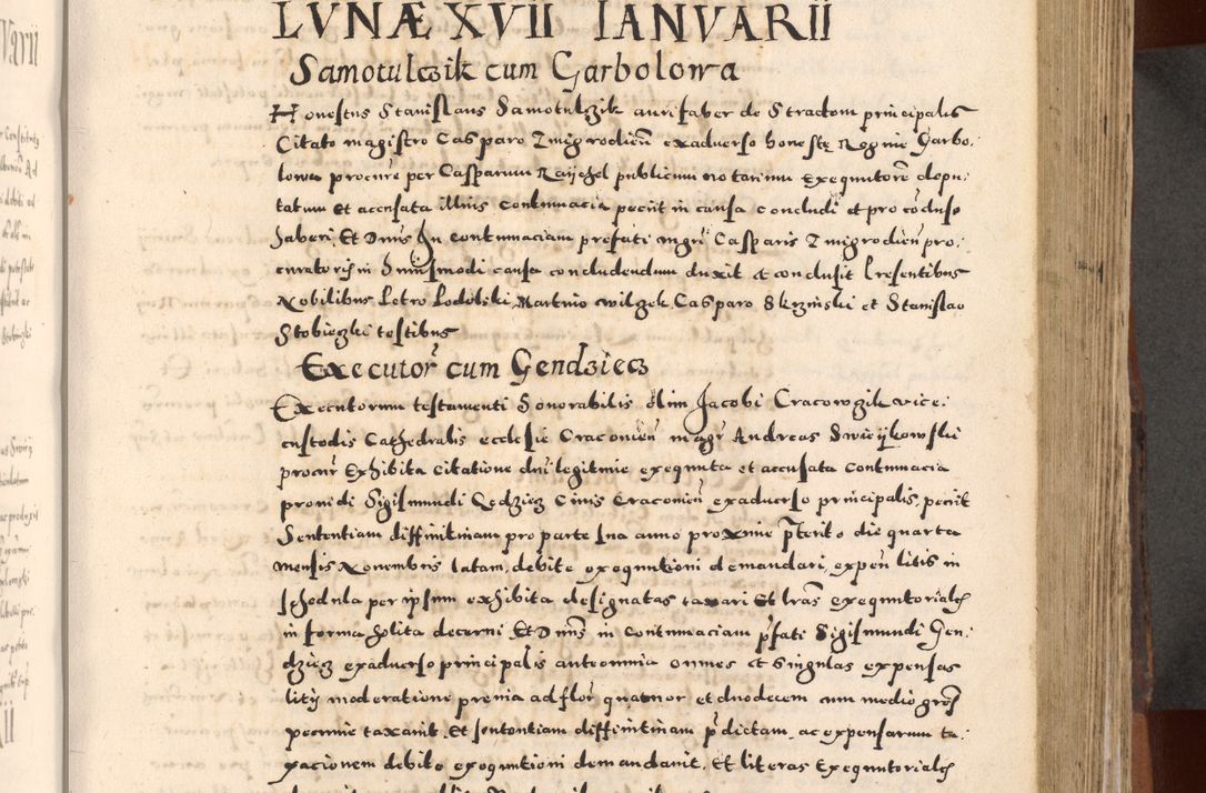 Zdjęcie nr 201 dla obiektu archiwalnego: [Liber actorum, vicariatus et officialatus Cracoviensis ad annum Domini 1574 et seqventes]
