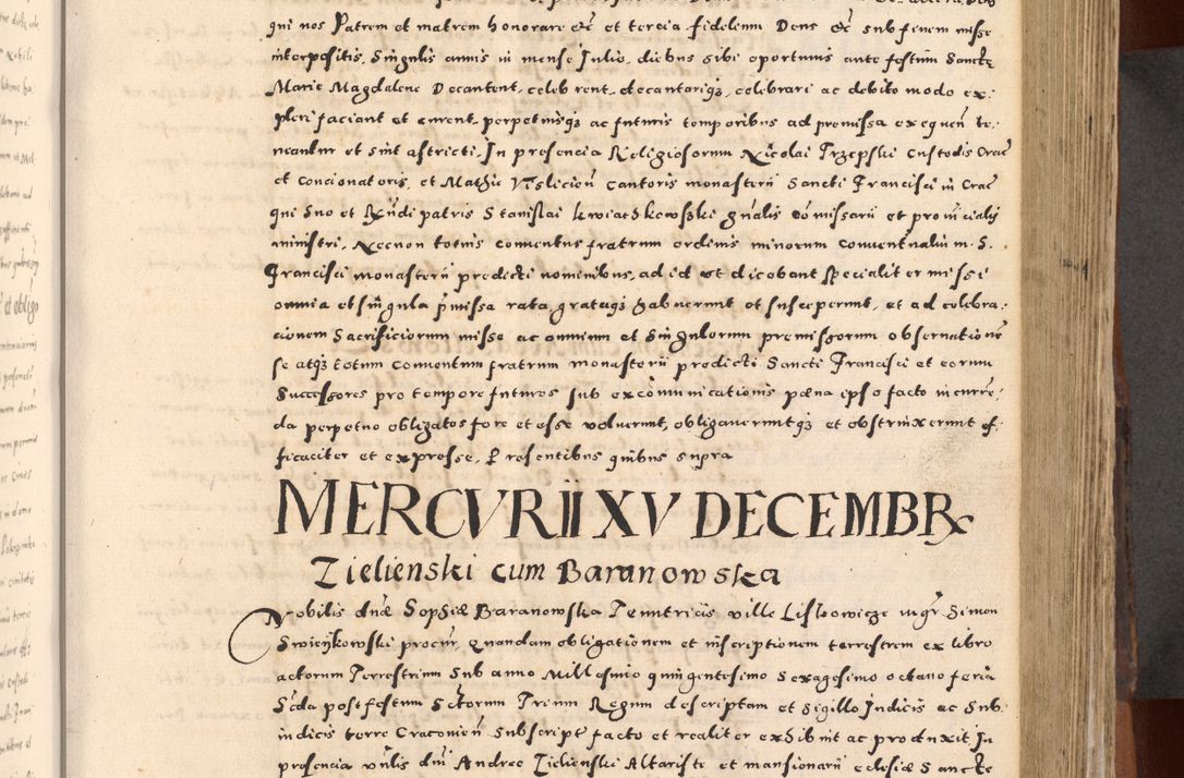 Zdjęcie nr 187 dla obiektu archiwalnego: [Liber actorum, vicariatus et officialatus Cracoviensis ad annum Domini 1574 et seqventes]