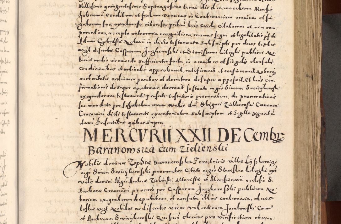 Zdjęcie nr 191 dla obiektu archiwalnego: [Liber actorum, vicariatus et officialatus Cracoviensis ad annum Domini 1574 et seqventes]