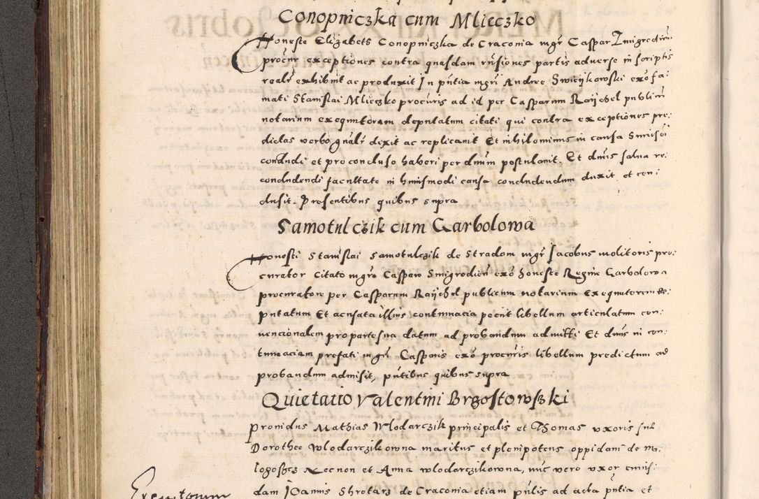 Zdjęcie nr 154 dla obiektu archiwalnego: [Liber actorum, vicariatus et officialatus Cracoviensis ad annum Domini 1574 et seqventes]