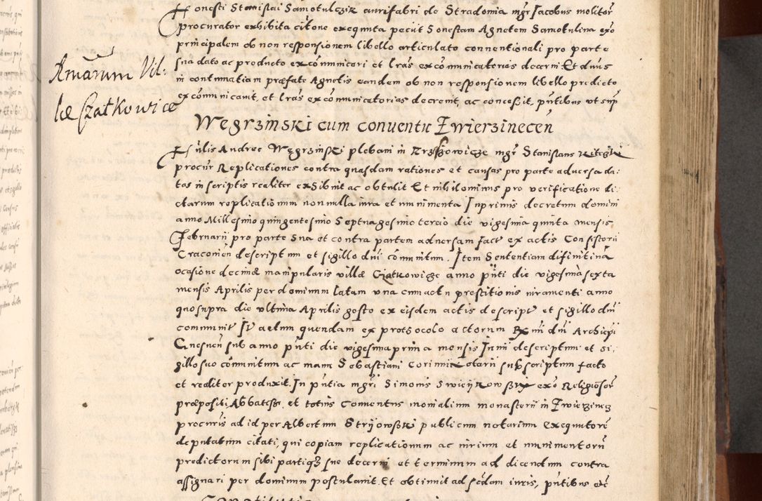 Zdjęcie nr 141 dla obiektu archiwalnego: [Liber actorum, vicariatus et officialatus Cracoviensis ad annum Domini 1574 et seqventes]