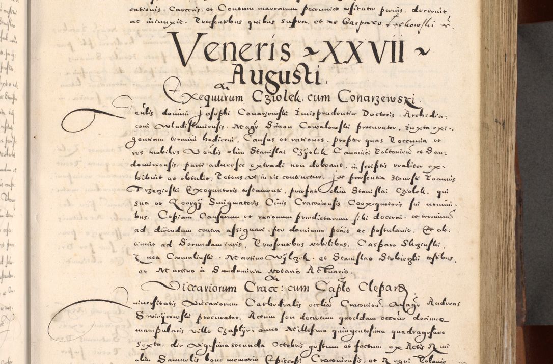 Zdjęcie nr 117 dla obiektu archiwalnego: [Liber actorum, vicariatus et officialatus Cracoviensis ad annum Domini 1574 et seqventes]