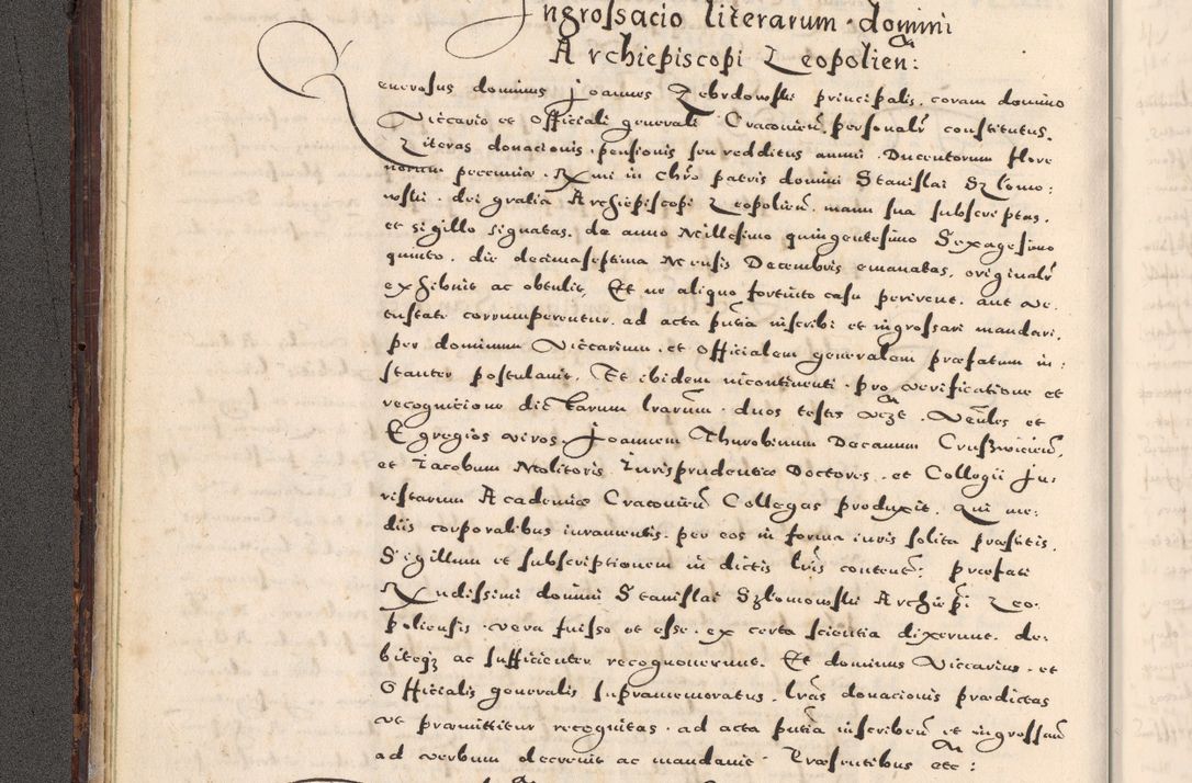 Zdjęcie nr 28 dla obiektu archiwalnego: [Liber actorum, vicariatus et officialatus Cracoviensis ad annum Domini 1574 et seqventes]
