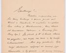 Zdjęcie nr 454 dla obiektu archiwalnego: Listy kierowane do Józefa Bilczewskiego w roku 1904