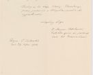 Zdjęcie nr 401 dla obiektu archiwalnego: Listy kierowane do Józefa Bilczewskiego w roku 1904