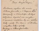 Zdjęcie nr 355 dla obiektu archiwalnego: Listy kierowane do Józefa Bilczewskiego w roku 1904