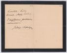 Zdjęcie nr 344 dla obiektu archiwalnego: Listy kierowane do Józefa Bilczewskiego w roku 1904