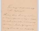 Zdjęcie nr 307 dla obiektu archiwalnego: Listy kierowane do Józefa Bilczewskiego w roku 1904