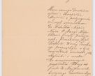 Zdjęcie nr 165 dla obiektu archiwalnego: Listy kierowane do Józefa Bilczewskiego w roku 1904