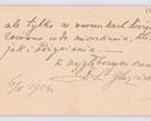 Zdjęcie nr 135 dla obiektu archiwalnego: Listy kierowane do Józefa Bilczewskiego w roku 1904