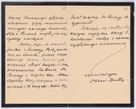 Zdjęcie nr 51 dla obiektu archiwalnego: Listy kierowane do Józefa Bilczewskiego w roku 1904