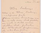 Zdjęcie nr 21 dla obiektu archiwalnego: Listy kierowane do Józefa Bilczewskiego w roku 1904