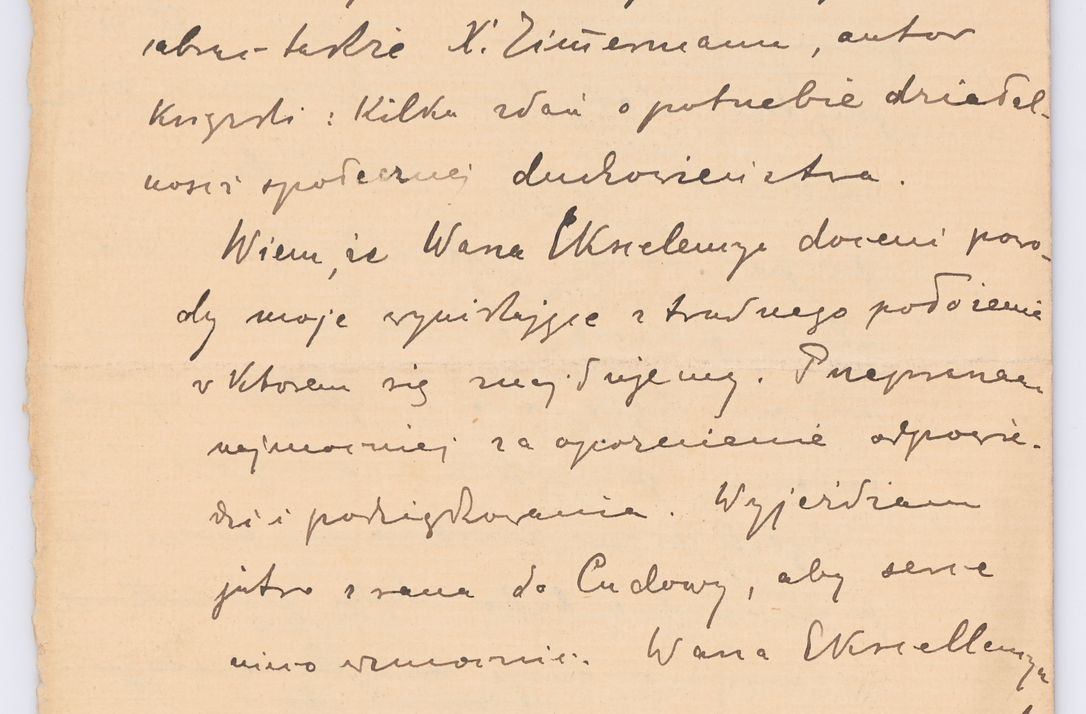 Zdjęcie nr 5 dla obiektu archiwalnego: Listy kierowane do Józefa Bilczewskiego w roku 1906