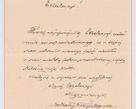 Zdjęcie nr 300 dla obiektu archiwalnego: Listy kierowane do Józefa Bilczewskiego w roku 1906