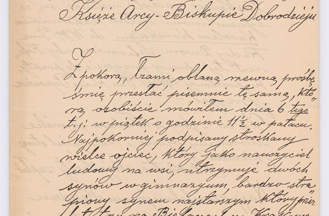 Zdjęcie nr 296 dla obiektu archiwalnego: Listy kierowane do Józefa Bilczewskiego w roku 1906