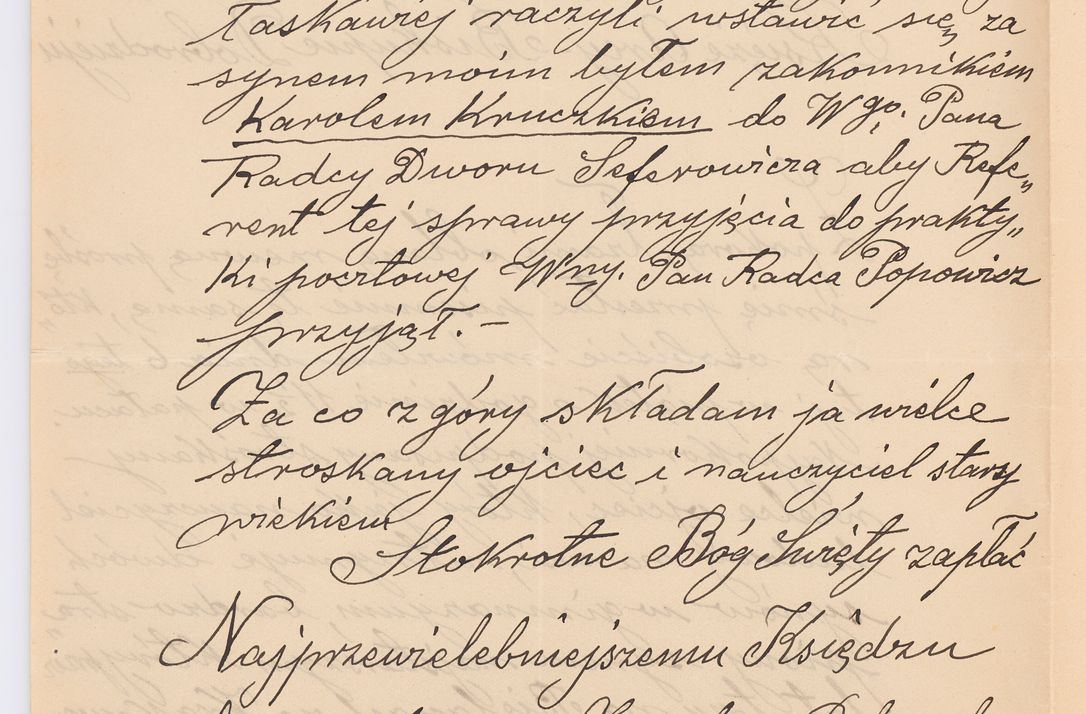 Zdjęcie nr 297 dla obiektu archiwalnego: Listy kierowane do Józefa Bilczewskiego w roku 1906