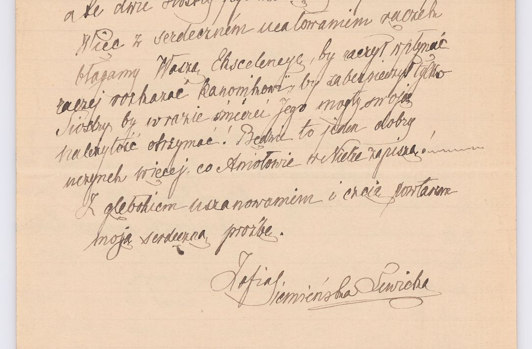 Zdjęcie nr 292 dla obiektu archiwalnego: Listy kierowane do Józefa Bilczewskiego w roku 1906