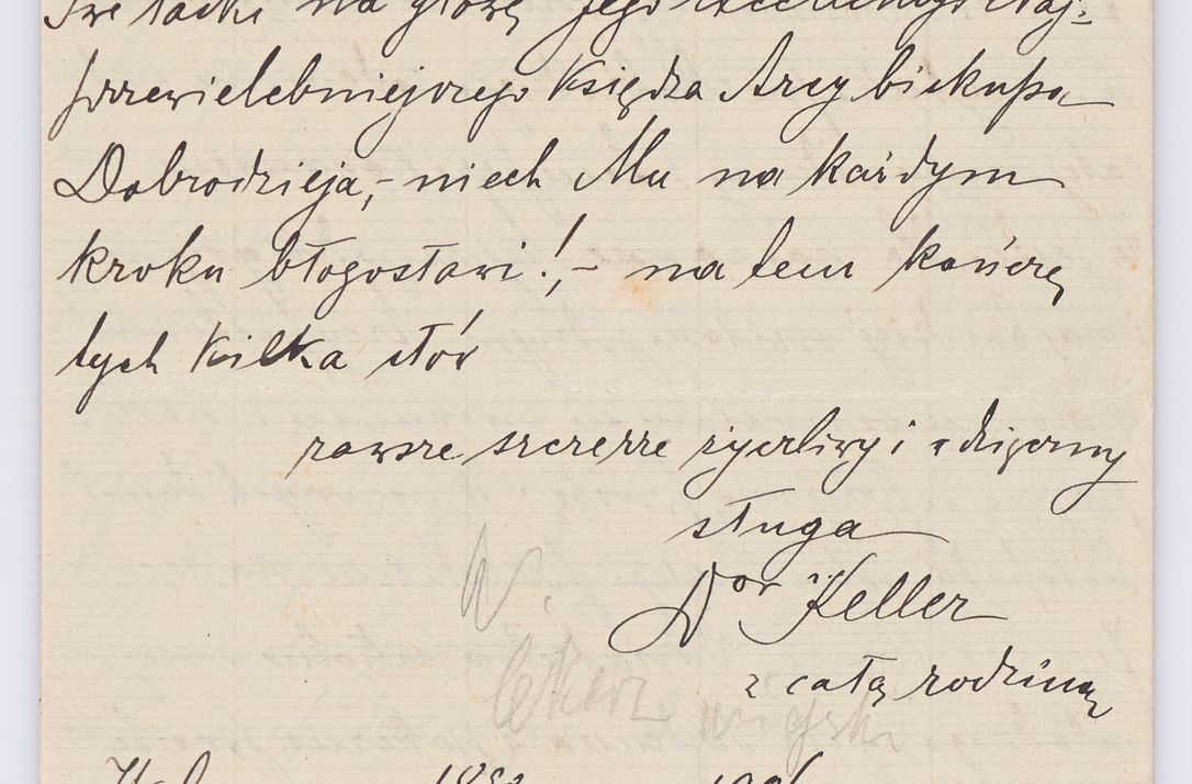 Zdjęcie nr 269 dla obiektu archiwalnego: Listy kierowane do Józefa Bilczewskiego w roku 1906