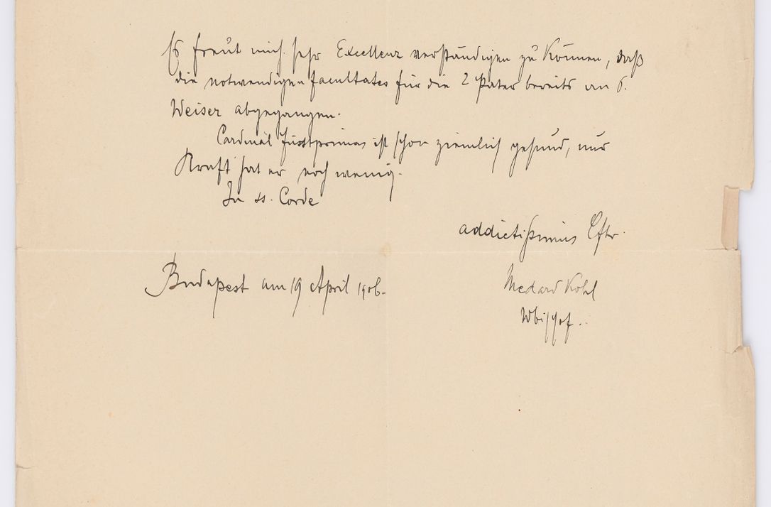 Zdjęcie nr 252 dla obiektu archiwalnego: Listy kierowane do Józefa Bilczewskiego w roku 1906