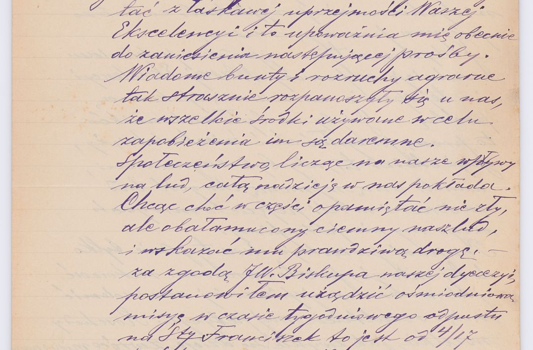 Zdjęcie nr 191 dla obiektu archiwalnego: Listy kierowane do Józefa Bilczewskiego w roku 1906