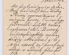 Zdjęcie nr 169 dla obiektu archiwalnego: Listy kierowane do Józefa Bilczewskiego w roku 1906