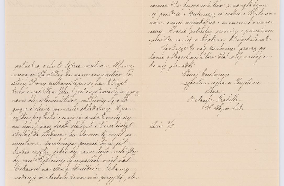 Zdjęcie nr 151 dla obiektu archiwalnego: Listy kierowane do Józefa Bilczewskiego w roku 1906