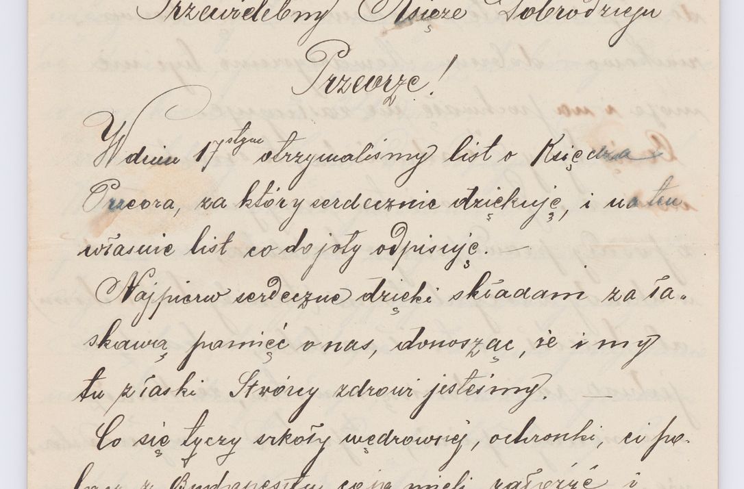 Zdjęcie nr 117 dla obiektu archiwalnego: Listy kierowane do Józefa Bilczewskiego w roku 1906