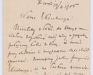 Zdjęcie nr 120 dla obiektu archiwalnego: Listy kierowane do Józefa Bilczewskiego w roku 1906