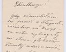 Zdjęcie nr 108 dla obiektu archiwalnego: Listy kierowane do Józefa Bilczewskiego w roku 1906